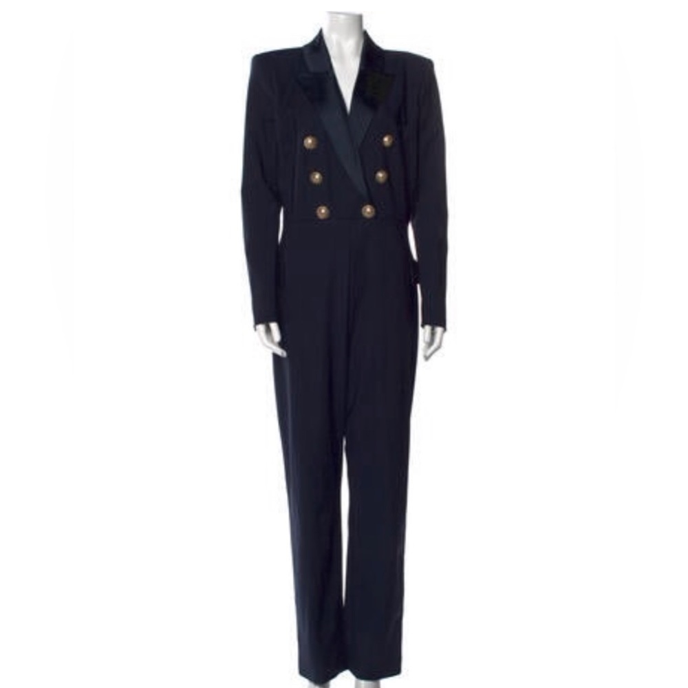 Balmain jumpsuit. Size FR44. Fits US 10-12. Gorgeous piece. Stretchy fabric.